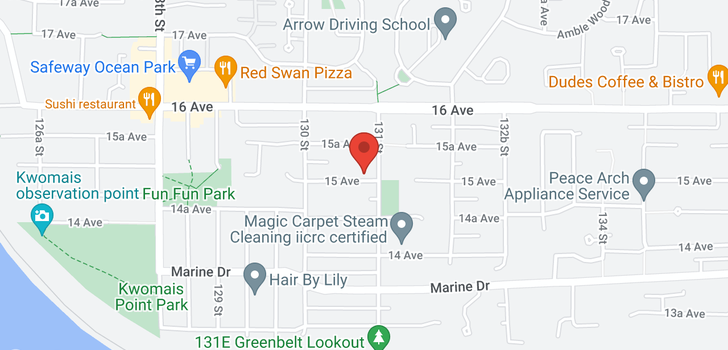 map of 13081 15 AVENUE